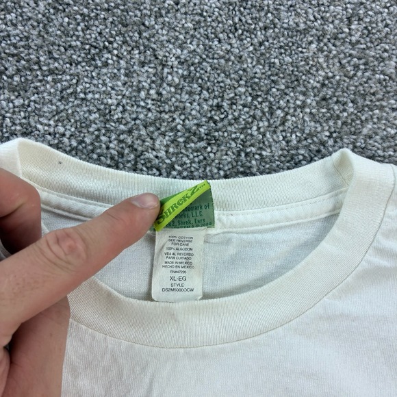 Vintage Y2k Shrek 2 Shirt Mens XL White Dreamworks All Ears Movie Promo - Picture 3 of 5